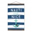 Nauti and Nice 12x18 Teak Hanging Canvas