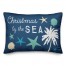 Christmas by the Sea 14x20 Spun Poly Pillow