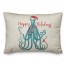 Holiday Octopus 14x20 Spun Poly Pillow
