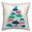 Coastal Critters Tree 18x18 Spun Poly Pillow