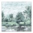 Muted Green Landscape 24x24 Canvas Wall Art