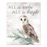 All is Calm and Bright Owl 8x10 Tabletop Canvas