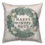 Happy Winter Days Wreath 18x18 Spun Poly Pillow
