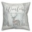 Deer Winter Wonderland 18x18 Spun Poly Pillow