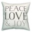 Peace Love and Joy 18x18 Spun Poly Pillow