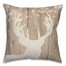Rustic Deer Glow 18x18 Spun Poly Pillow