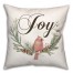 Joy Cardinal on Branch 18x18 Spun Poly Pillow