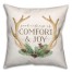 Good Tidings of Comfort and Joy Antlers 18x18 Spun Poly Pillow