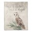 All is Calm and Bright Owl 50x60 Coral Fleece Blanket