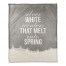 Silver WhiteWinters Melt into Spring Snowscape 50x60 Coral Fleece Blanket