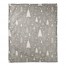 Gray Christmas Tree Pattern 50x60 Coral Fleece Blanket