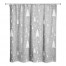 Gray Christmas Tree Pattern 71x74 Shower Curtain