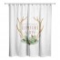 Good Tidings of Comfort and Joy Antlers 71x74 Shower Curtain