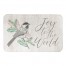 Joy to the World Bird on Branch 34x21 Bath Mat