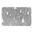 Gray Christmas Tree Pattern 34x21 Bath Mat