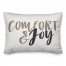 Distressed Comfort and Joy 14x20 Spun Poly Pillow