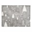 Gray Christmas Tree Pattern 18x14 Poly Twill Placemat