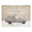 Dashing Through the Snow Painted Tree Truck 18x14 Poly Twill Placemat