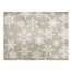 Snowflakes on Beige 18x14 Poly Twill Placemat
