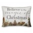 Magic Christmas Pinecones 14x20 Spun Poly Pillow