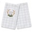 Good Tidings of Comfort and Joy Antlers Grid Textiles Collection