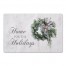 Watercolor Wreath Home for the Holidays 27x18 Floor Mat