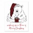 Beary Merry Christmas 8x10 Tabletop Canvas