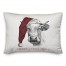 Charcoal Bull Merry Christmoos 14x20 Spun Poly Pillow