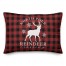 North Pole Reindeer Crossing 14x20 Spun Poly Pillow