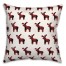 Buffalo Check Deer Pattern 18x18 Spun Poly Pillow