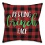 Resting Grinch Face 18x18 Spun Poly Pillow