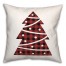 Simple Christmas Tree Plaid 18x18 Spun Poly Pillow