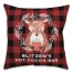 Reindeer Hot Cocoa Bar 18x18 Spun Poly Pillow