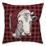 Christmas Cow Sketch 18x18 Spun Poly Pillow