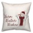 Watercolor Snowman 18x18 Spun Poly Pillow