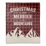 Merrier in the Mountains 50x60 Coral Fleece Blanket