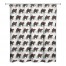 Black Bear Pattern 71x74 Shower Curtain