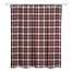 Moose Antlers Happy Holidays Pattern 71x74 Shower Curtain