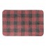 Distressed Linen Plaid 34x21 Bath Mat