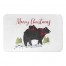 Black Bear Merry Christmas 34x21 Bath Mat