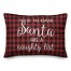 Santa Naughty List 14x20 Spun Poly Pillow