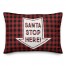 Santa Stop Here Arrow 14x20 Spun Poly Pillow