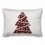 Simple Christmas Tree Plaid 14x20 Spun Poly Pillow