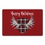 Happy Holidays Moose Antlers 27x18 Floor Mat