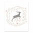 Noel Deer with Champagne Wreath 8x10 Tabletop Canvas