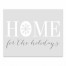 Home for the Holidays with Silver Snowflake 8x10 Tabletop Canvas
