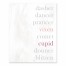 Reindeer Names with Pink Accents 8x10 Tabletop Canvas
