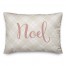 Blush Noel on Champagne Plaid 14x20 Spun Poly Pillow