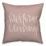 Christmas Blessings Script 18x18 Spun Poly Pillow