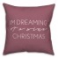 Dreaming of a Wine Christmas 18x18 Spun Poly Pillow